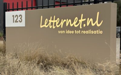 Letternet Aluminium reclame